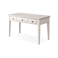Fit and Touch 47.24" White Rectangular Solid Wood desks