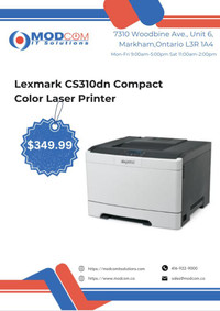 Lexmark CS310dn Compact Color Laser Printer, Network Ready, Duplex Printing Available FOR SALE!!!