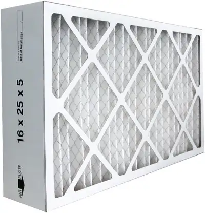 FILTRATION LAB MERV 11 PLEATED 16" X 25" X 5" FURNACE FILTER -- MERV 11 Filters remove a greater amo...