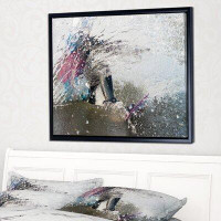 East Urban Home 'Guy on a Wakeboard' Framed Graphic Art on Canvas