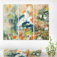 Made in Canada - East Urban Home 'Pine Tree Branches in Snow' Oil Painting Print Multi-Piece Image on Wrapped Canvas