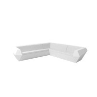 Vondom Faz 122.5" Wide Outdoor Reversible Patio Sectional with Cushions