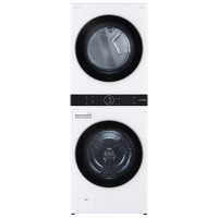 LG WashTower 5.2 Cu. Ft. Electric Washer & 7.4 Cu. Ft. Dryer Laundry Centre (WKE100HWA) - White