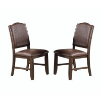 Wildon Home® Dieks Upholstered Back Side Chair in Brown