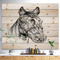 East Urban Home 'Freehand Horse Head' Painting
