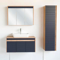 BagnoLand Hira 40 Wall Mount Single Bathroom Vanity with Ceramic Top
