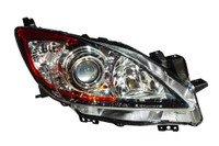 Head Lamp Passenger Side Mazda 3 Sport 2010-2013 Halogen Without Sky Activ High Quality , MA2519130