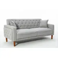 Latitude Run® Linen sofa bed