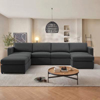 Ebern Designs 7 Piece Square Arm Sofa