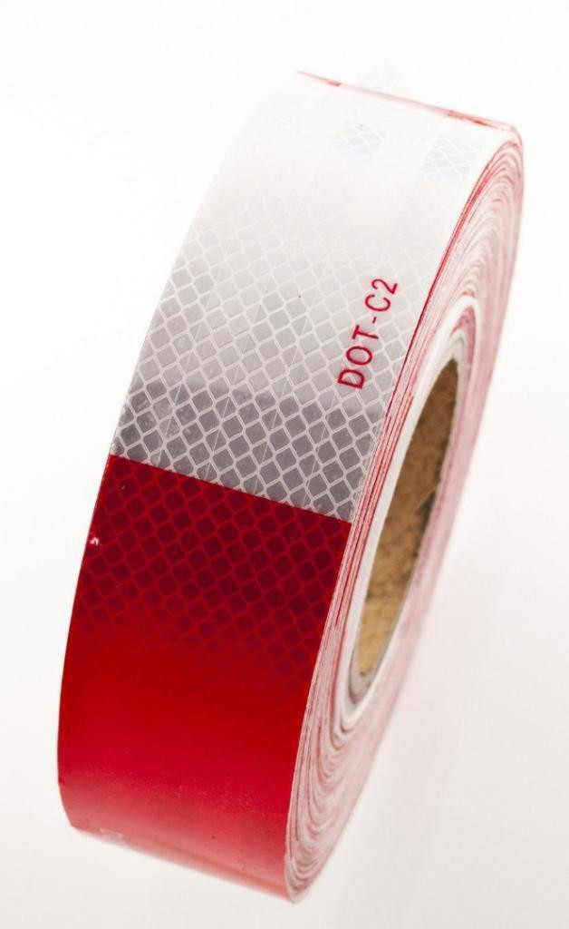 NEW 164 FT X 2 REFLECTIVE RED & WHITE TRAILER TAPE TTRF in Other Parts & Accessories in Calgary