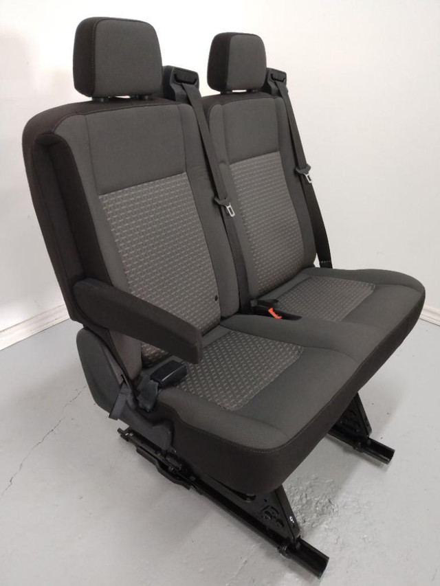 Ford Transit Passenger Van 2022 Removable 36 in. Black Cloth Universal Fit 2 Person Double Bench Seat VANLIFE in Other Parts & Accessories - Image 2