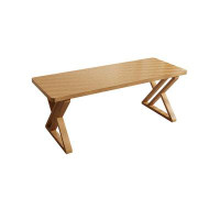 Loon Peak Modern simple full solid wood rectangular dining table Log wind table and desk