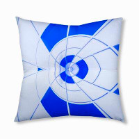 East Urban Home 49_Bohemian & Eclectic Blue Storm 2 Design Tufted Floor Pillow