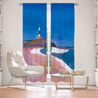 East Urban Home Lined Window Curtains 2-panel Set for Window Size by Markus Bleichner - Lighthouse 1