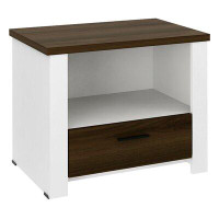 Latitude Run® Latitude Run® Accent Nightstand With Drawer And Open Shelf Sofa End Table Bedroom Living Room