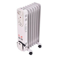 Costway Costway 1500w Electric Oil Filled Radiator Space Heater 5-fin Thermostat Room Radiant