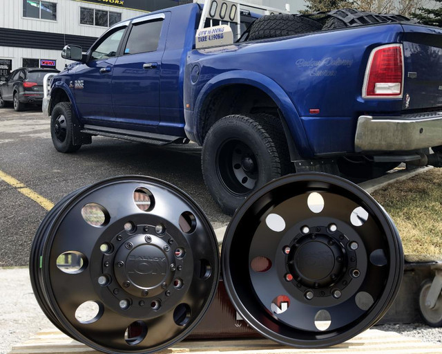 17x6.5 Ion 167 Polished Or Matte Black Dually Wheels in Tires & Rims in Alberta - Image 2
