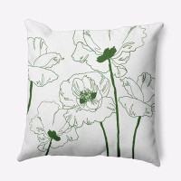 e by design Floral Polyester Indoor/Outdoor Throw Pillow