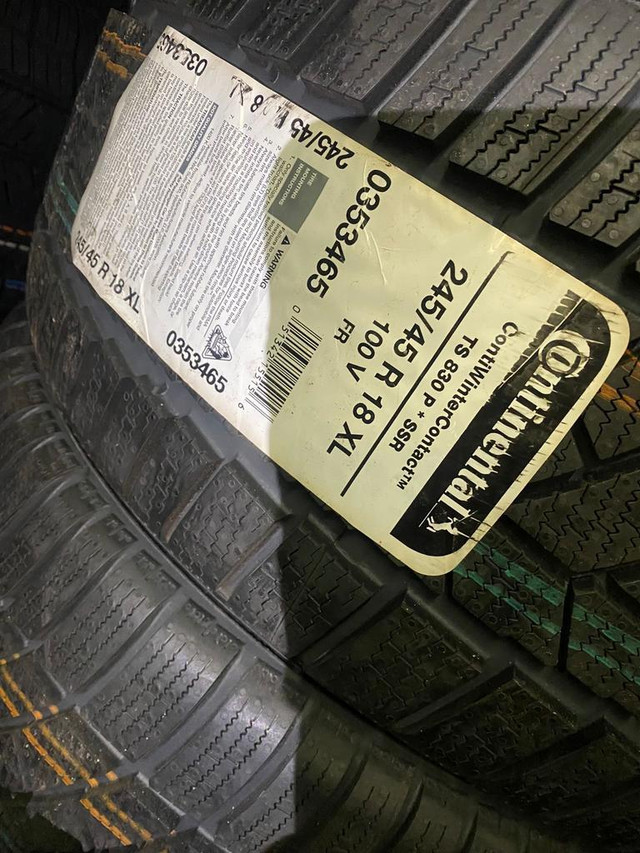 FOUR NEW 245 45 R18 CONTINENTAL TS830 WINTER RUNFLAT in Tires & Rims in Toronto (GTA) - Image 2