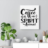 Trinx Citation inspirante, «Coffee Is My Spirit Animal», art mural