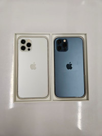 iPhone 12 Pro Max 128GB 256GB 512GB CANADIAN MODELS NEW CONDITION WITH ACCESSORIES 1 Year WARRANTY INCLUDED