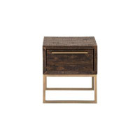 Everly Quinn Charleus 20'' tall Sled End Table with Storage