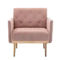 Mercer41 Accent Chair ,Leisure Single Sofa With Rose Golden Feet