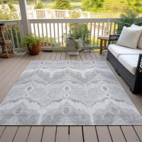 Bungalow Rose Alleson Indoor/Outdoor Area Rug with Non-Slip Backing