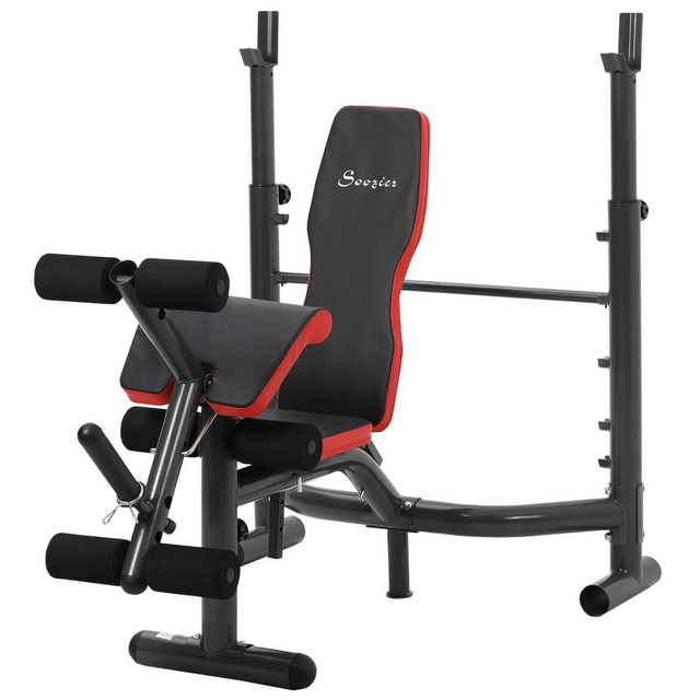 PRESS BENCH, HEAVY DUTY MULTIPLE FUNCTION WORKOUT ADJUSTABLE BENCH WITH PREACHER CURL, LEG DEVELOPER in Exercise Equipment