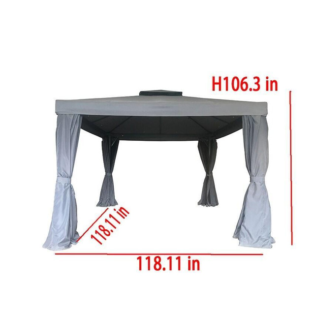 NEW ALUMINUM FRAME SOFT TOP OUTDOOR PATIO GAZEBO 33021 in Other in Manitoba - Image 3
