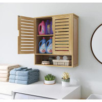 Latitude Run® Solid Wood Wall Bathroom Cabinet