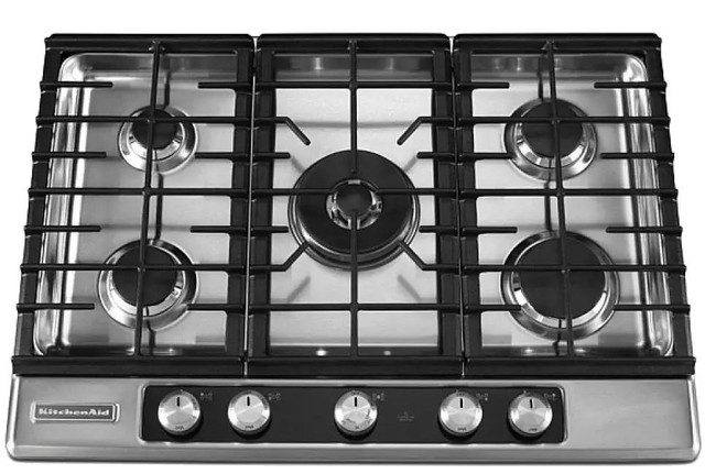 Kitchenaid KFGU706VSS 30 Gas Cooktop With 5 Burners Stainless Steel Color in Stoves, Ovens & Ranges in Mississauga / Peel Region - Image 2