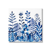 Stupell Industries Stupell Industries Blue Fern Sprouts Nature Plants Canvas Wall Art By Maria Over