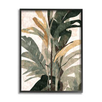 Stupell Industries Stupell Industries Palm Plant Abstraction Framed Giclee Art Design By Ziwei Li