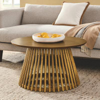 Mercer41 Contemporary Minimalist Solid Wood Coffee Table: Nordic-Inspired Design