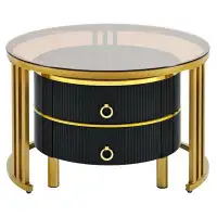 Mercer41 Stackable Coffee Table with 2 Drawers