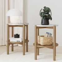 Nathan James Tucket End Table Set with Storage