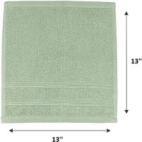 Hokku Designs Premium Washcloth Set of 144 100% Cotton Ring Spun, Highly Absorbent, Durable Washcloths