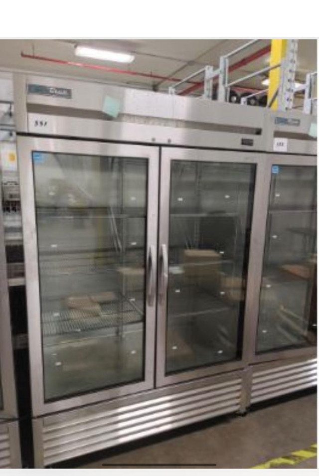 2021 models T-49G-HC-FGD01 true stainless double door glass fridge  coolers only $3895 ! %65off!! 50 available! Can ship in Industrial Kitchen Supplies - Image 4