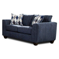 Winston Porter Catalyna 63'' Flared Arm Loveseat with Reversible Cushions