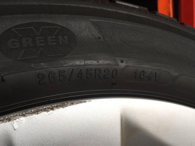 20 OEM TESLA X STAGGERED USED WINTER PACKAGE 265/45R20 275/45R20 MICHELIN LATITUDE ALPIN OEM RIMS FRONT GONE REAR 90% in Tires & Rims in Ontario - Image 3