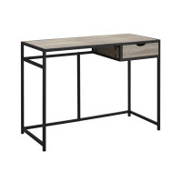 Lux Comfort 20" Black Rectangular Computer Desk