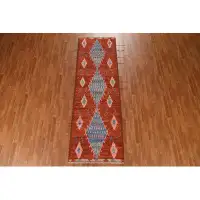 Rugsource Orange Moroccan Runner Rug Hand-Knotted 3X10