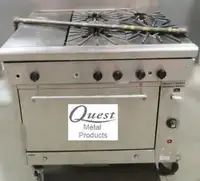 Quest 4 burner with hot top and oven - natural gas
