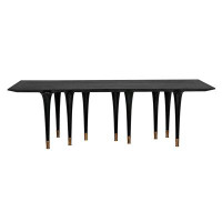 Noir Trading Inc. Romeo 95" Mahogany Solid Wood Dining Table