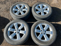 235/60R18 set of 4 Rims & summer Tires that came off a 2007 Nissan Murano.