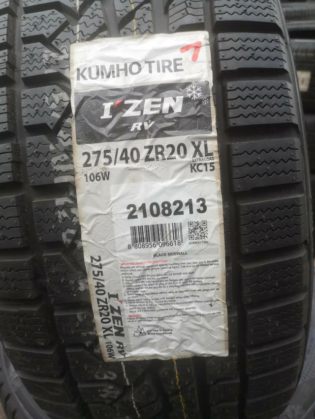 275/40/20 4 pneus HIVER Kumho NEUF / INSTALLÉ in Tires & Rims in Greater Montréal - Image 4