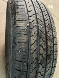 4 pneus d'été P225/60R18 100T Firestone All Season* 42.5% d'usure, mesure 7-5-6-4/32