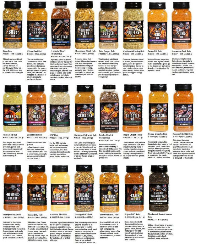 Spice it up!!!  Pit Boss® Spices &amp; Rubs ( 11 Flavors to Choose From ) 9 are Gluten Free in BBQs & Outdoor Cooking in Edmonton Area