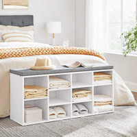 NEW 10 COMPARTMENT SHOE , ENTRY &amp; BED STORAGE CABINET